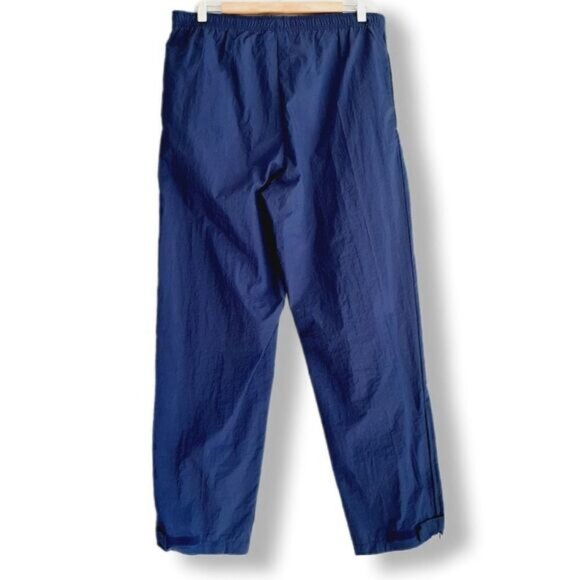 ADIDAS Retro Windbreaker Jogger Pants Blue Sz M - Picture 5 of 9